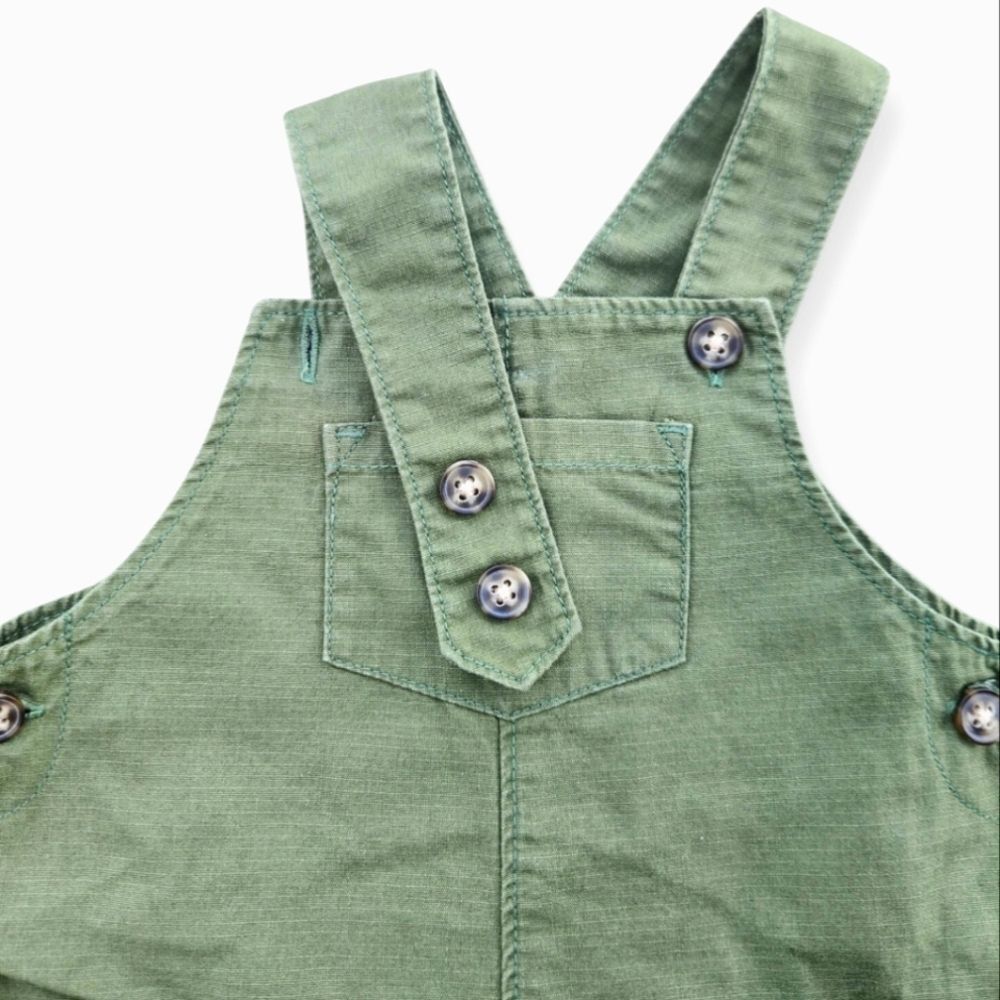 Carter's 2 Pieces Tee-Shorts Overalls Adjustable Straps Baby Boys Size 12 Months - Picture 6 of 14
